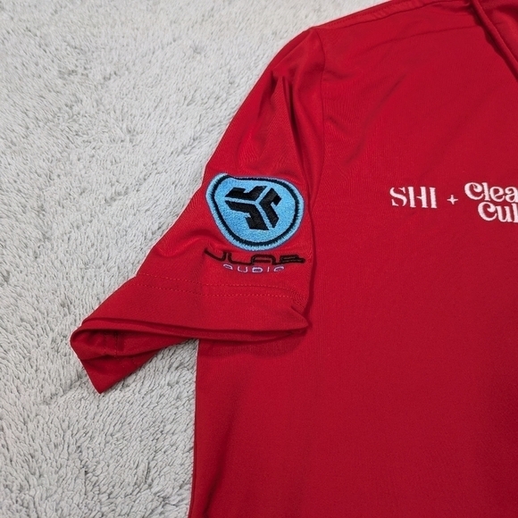 Criquet Polo Shirt Men's S Red Feather Performance Golf PGA Player USA - Picture 3 of 8